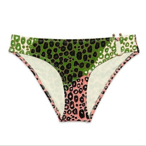 NEW DEREK LAM 10 Crosby bikini bottom Size XS U-wire Leopard design - Picture 4 of 14